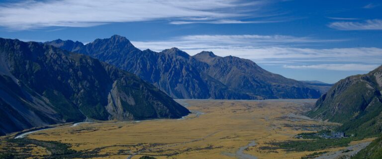 Paisaje de la Isla Sur de Nueva Zelanda