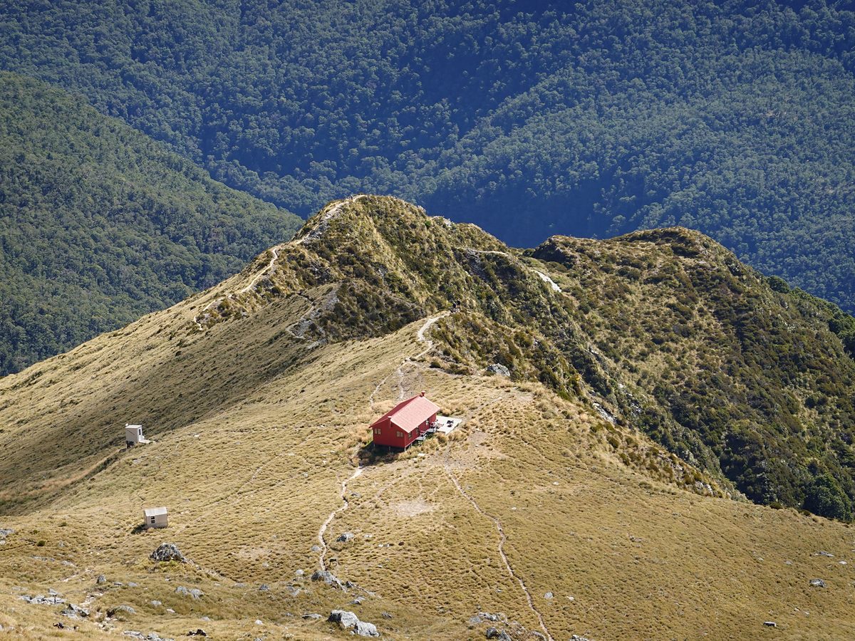 Lodge integrado en el paisaje de Nueva Zelanda